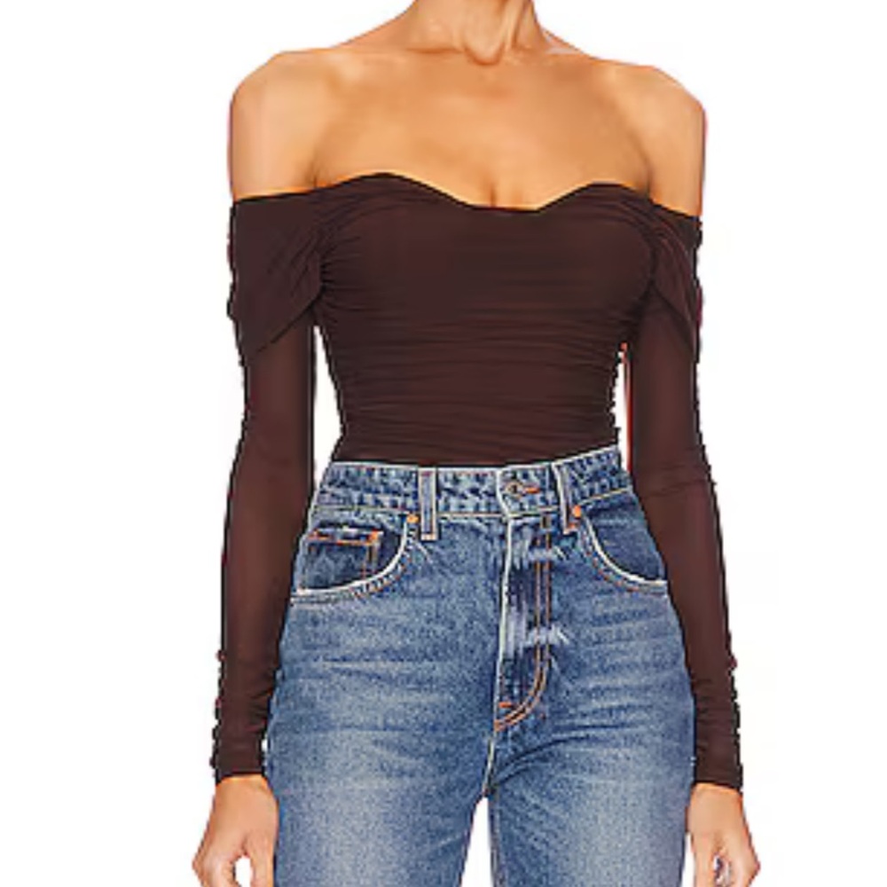 Majorelle off shoulder long sleeved top - only worn once!